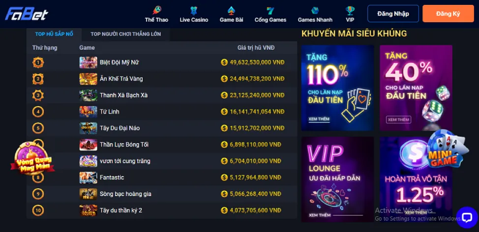 Kèo Châu Á tại luckywin casino